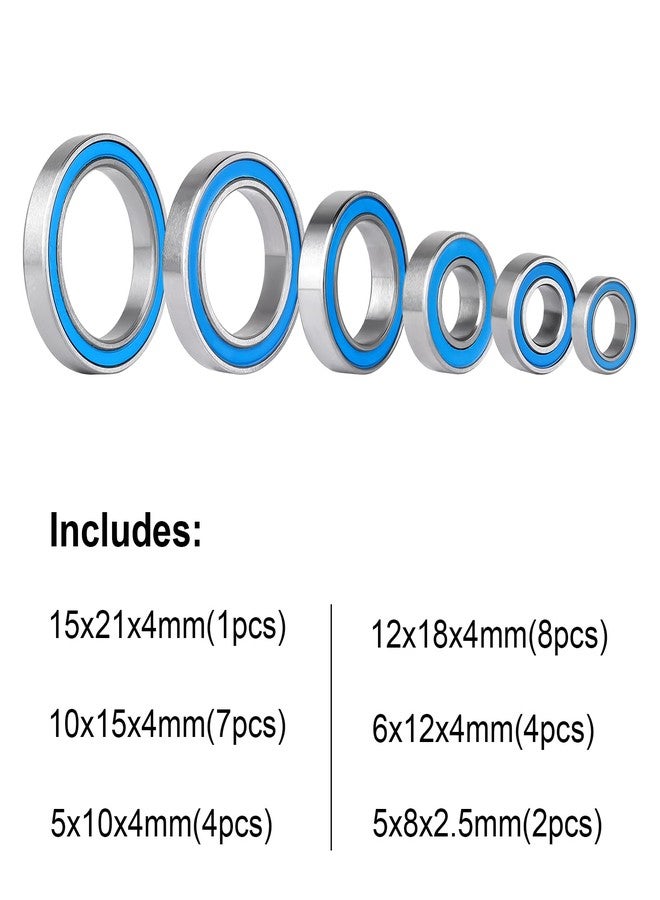 CrazyHobby 26PCS Ball Bearing Kit Steel Sealed for Arrma Big Rock Typhon Granite Senton 3S BLX 1/10 RC Truck Upgrade Parts - Image 2